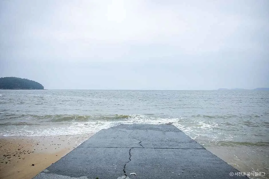 띠섬목해변