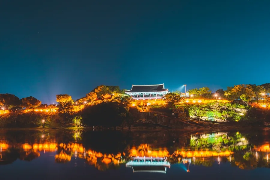 진주_남가람별빛길_진주성 야경