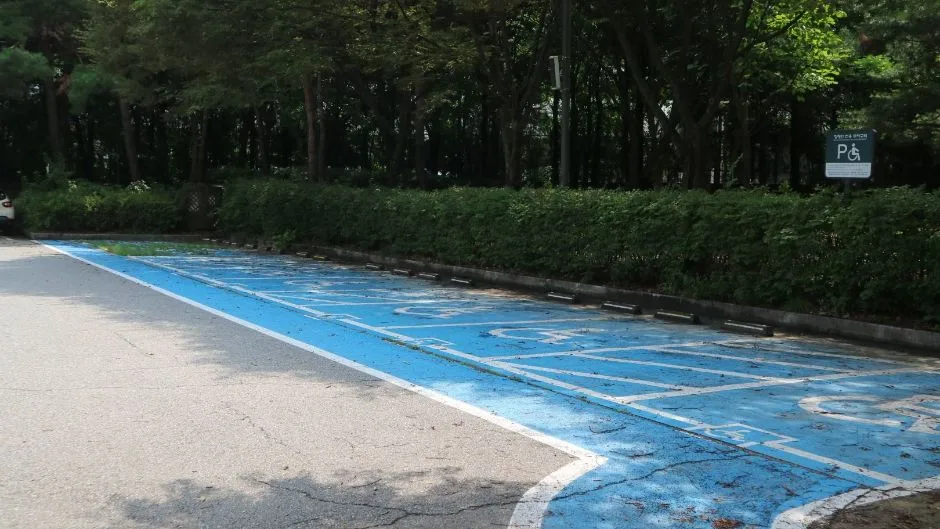 서울숲곤충식물원_장애인 전용 주차장 7면과 국가유공자 2면