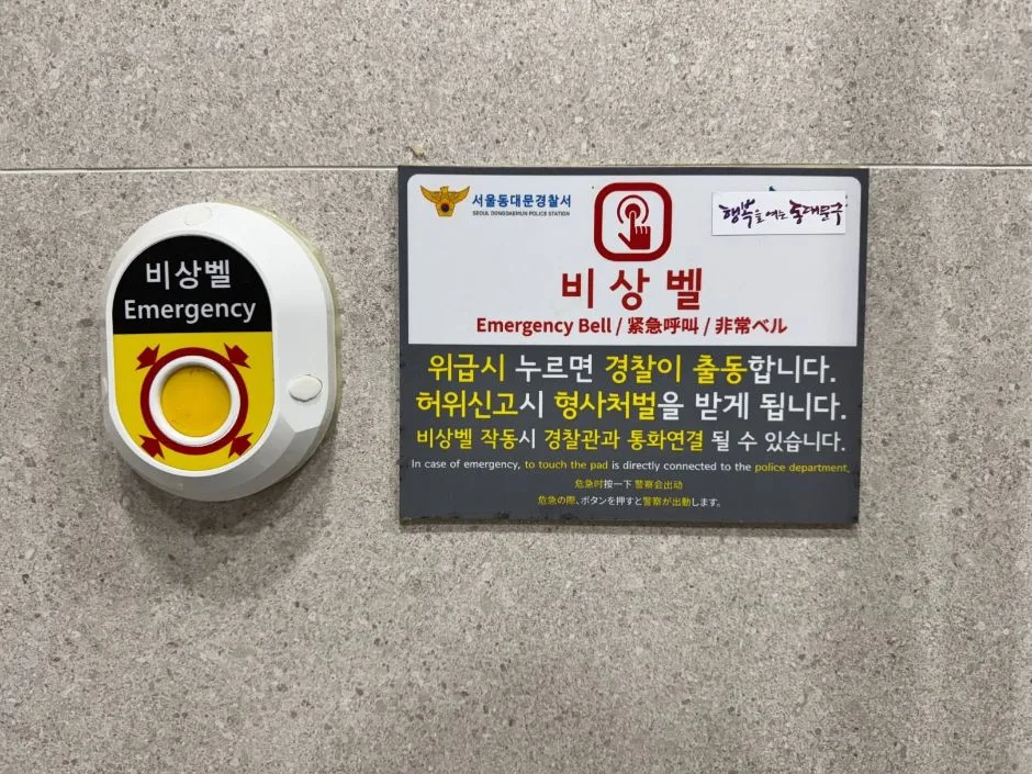 배봉산숲속도서관 2층 주출입구 점자블럭